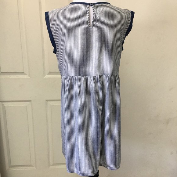 Savanna Jane Women’s Boho Floral Stripes Summer Shift Mini Dress Size Small - Picture 9 of 13